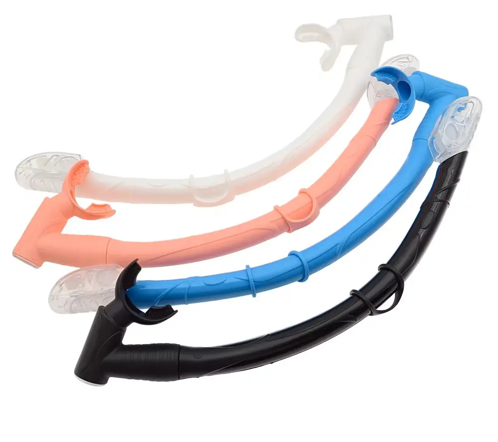Snorkel flexible con valvula (Azul)